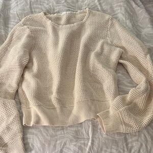 GAP Women's Textured Cream Sweater
